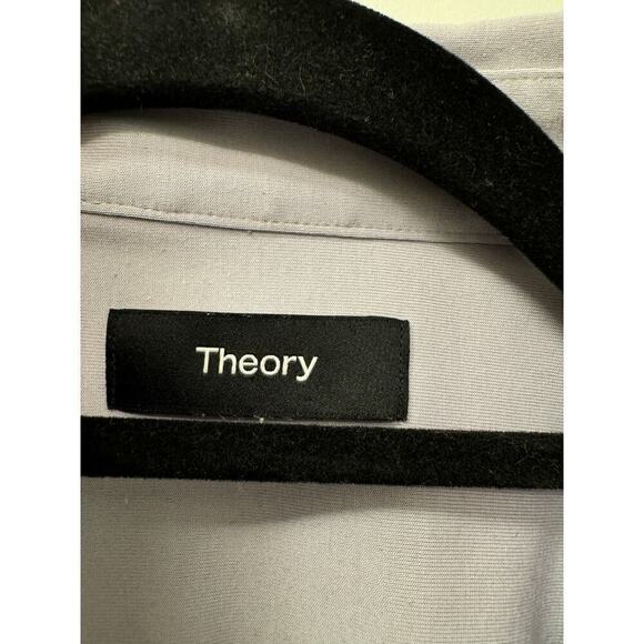 Theory Men's XXL Cotton Stretch Sylvain Shirt in Structure Knit Olympic color - Picture 8 of 8